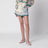 Short Indra en lin couleur crème