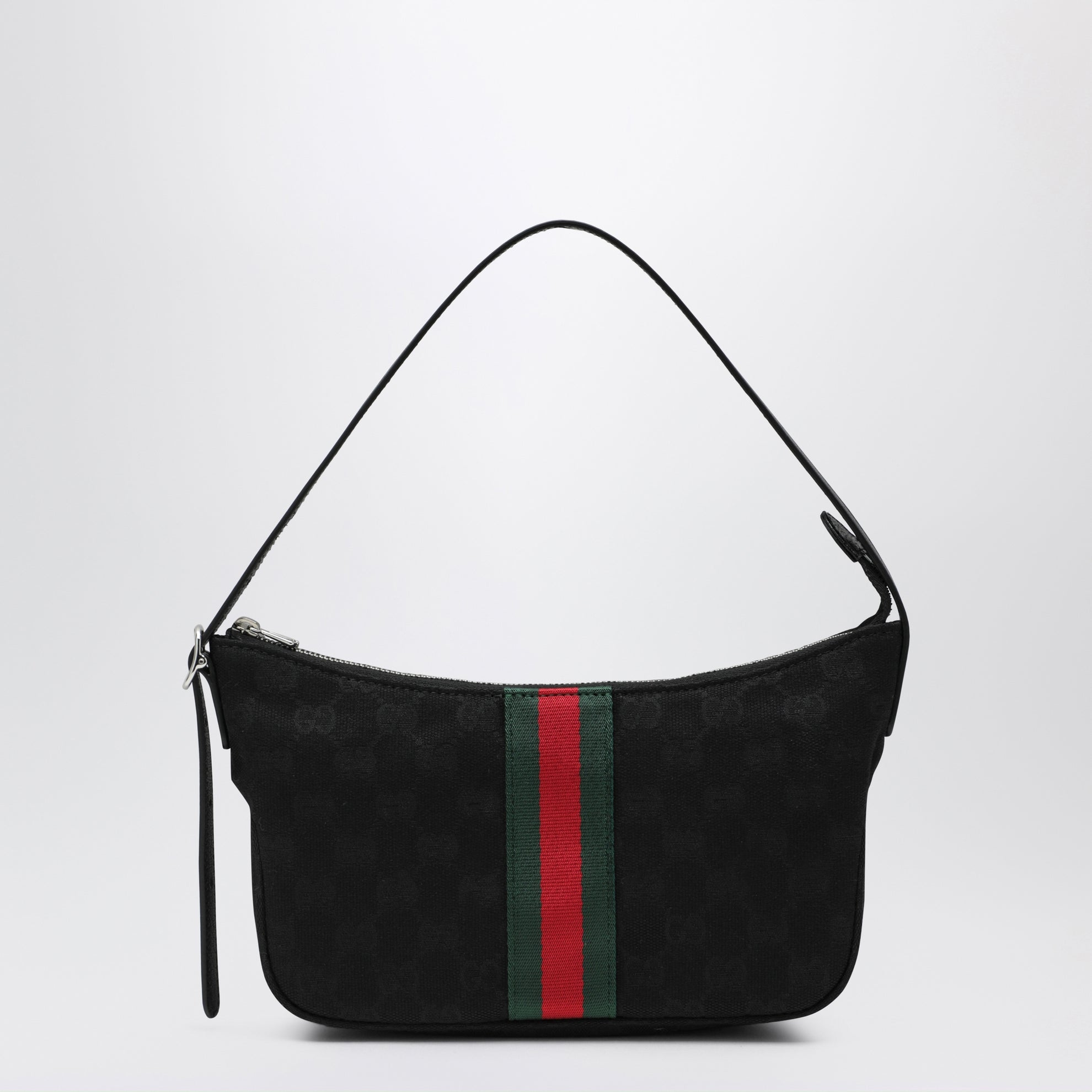 Sac Lunetta petit format noir en tissu GG