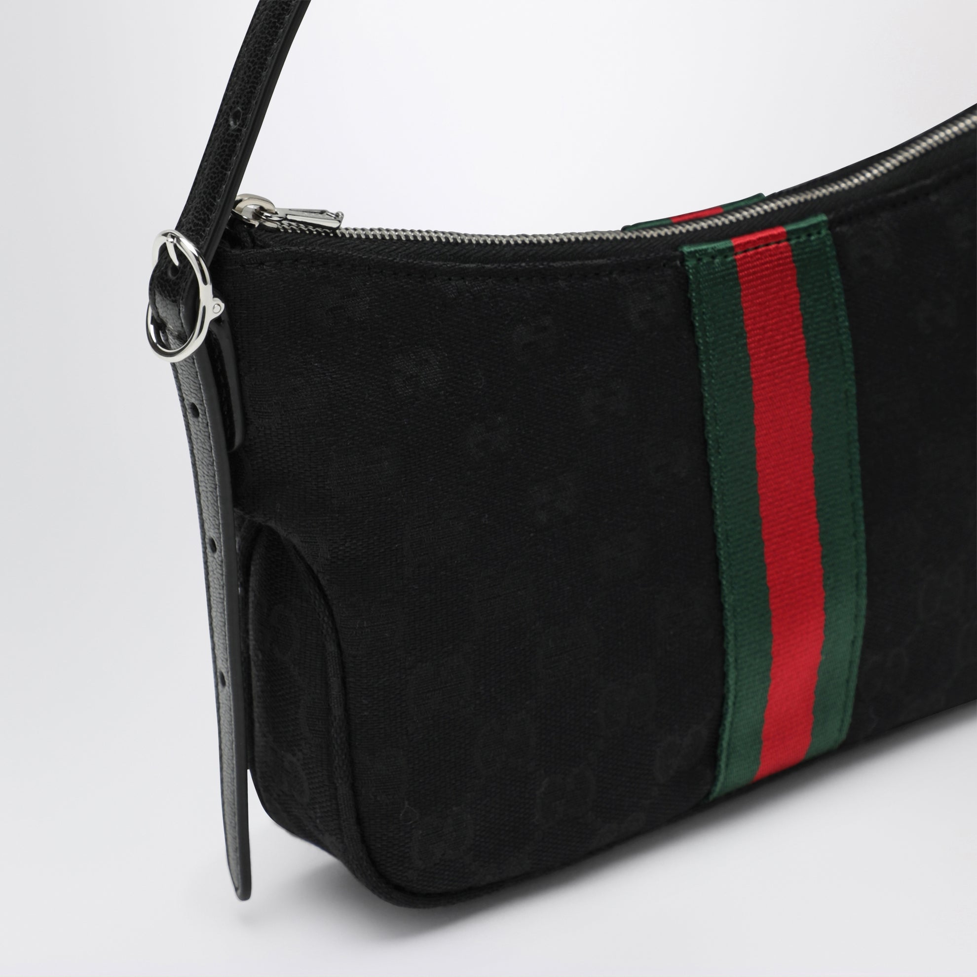 Sac Lunetta petit format noir en tissu GG