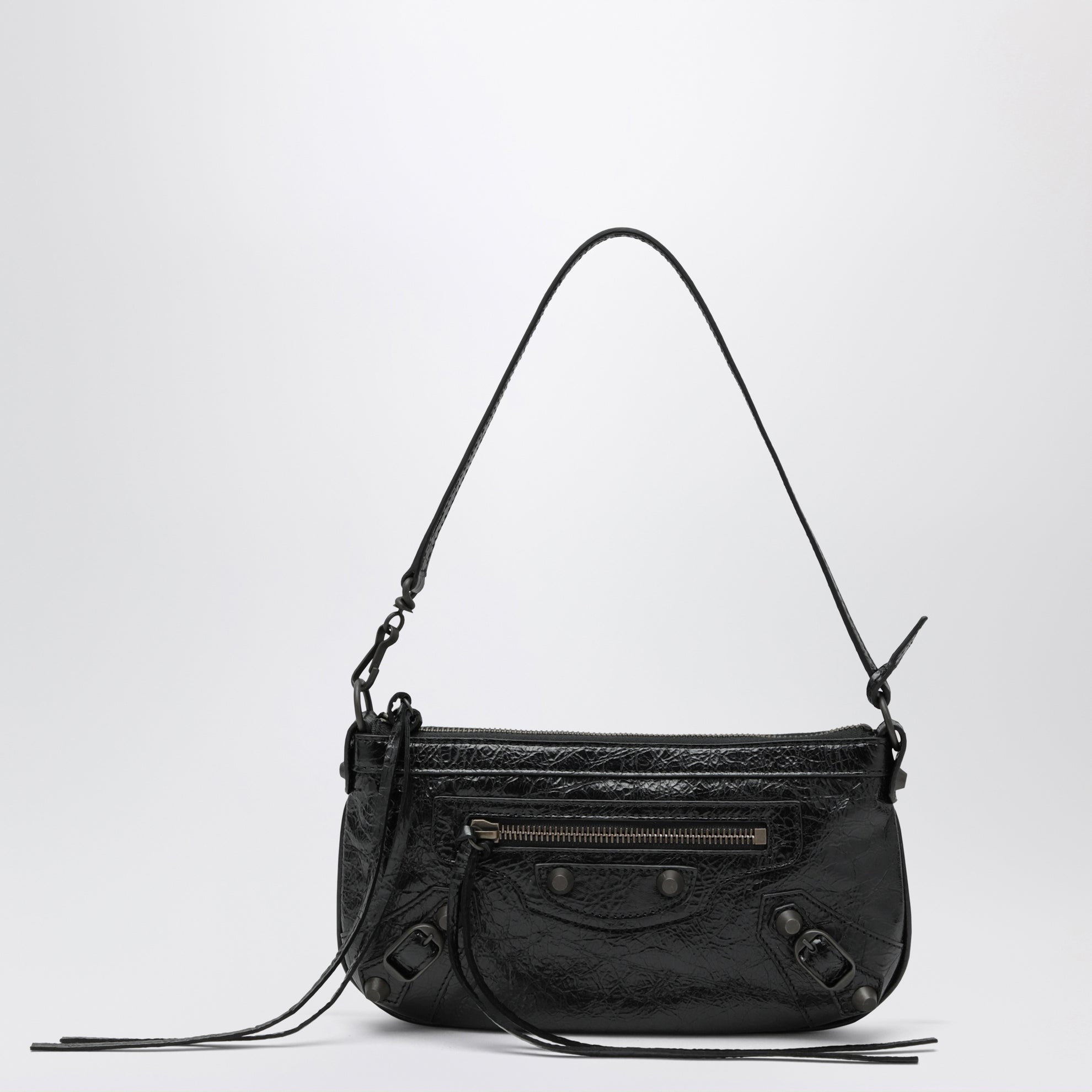 Le City schwarze Pouch aus Arena-Lammleder