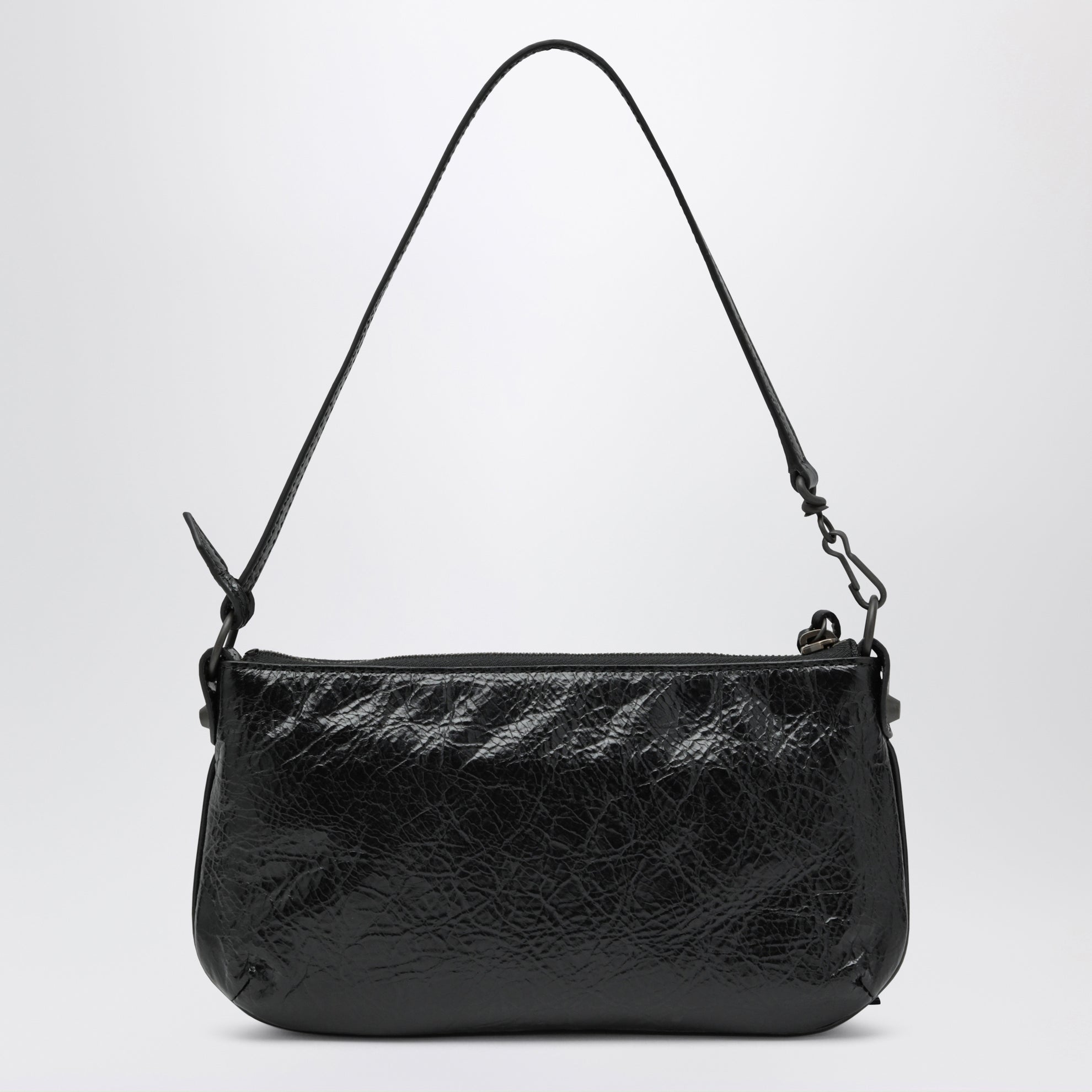 Le City schwarze Pouch aus Arena-Lammleder