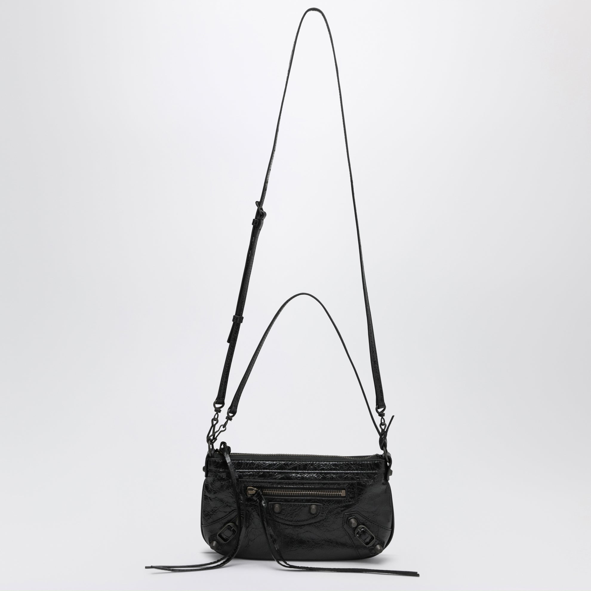 Le City schwarze Pouch aus Arena-Lammleder