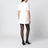 Robe courte blanche en laine avec boutons GG