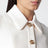 Robe courte blanche en laine avec boutons GG