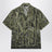 Camicia bowling verde scura in seta
