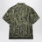 Camicia bowling verde scura in seta