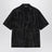 Camicia bowling nera in seta stampata