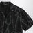 Camicia bowling nera in seta stampata