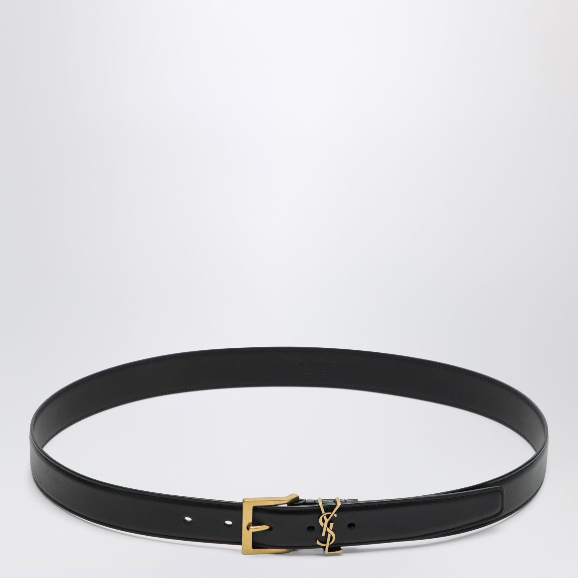 Cassandre Vadim Black Smooth Leather Belt