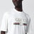 Weißes Seidenmisch-T-Shirt Mit Logo-Print