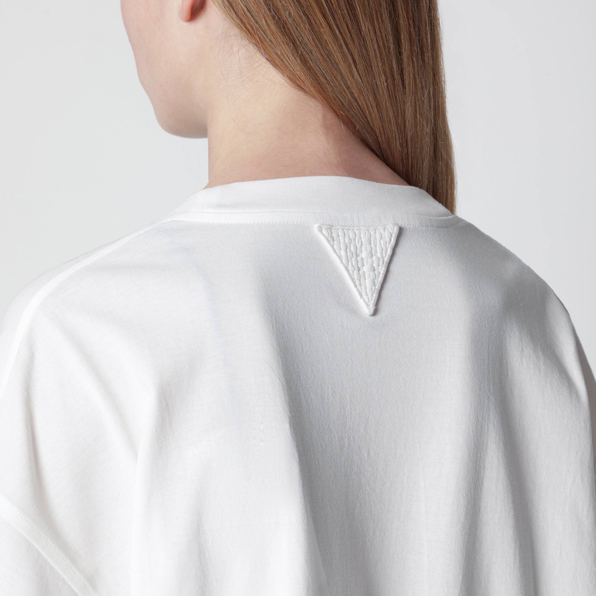 Robe T-shirt blanche en coton