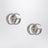 Silver-tone GG Marmont brass earrings