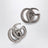 Orecchini GG Marmont in ottone color argento