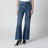 High-Waist-Schlagjeans aus Denim in Indigo