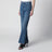 Jeans svasati a vita alta in denim indaco