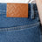 Jeans svasati a vita alta in denim indaco