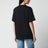 T-shirt in jersey cotone e seta con stampa logo