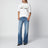 T-shirt in jersey cotone e seta con stampa logo