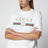T-shirt in jersey cotone e seta con stampa logo