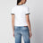 T-shirt bianca in jersey di cotone