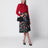 Camicia in seta jacquard con catena Incrocio GG rossa