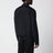 Schwarze Jacke mit Reißverschluss aus Baumwoll-Acetat