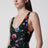Badeanzug Aus Glänzendem Jersey Mit Flora-Print