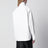 Chemise à col lavallière en popeline de coton blanche