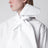 Chemise à col lavallière en popeline de coton blanche