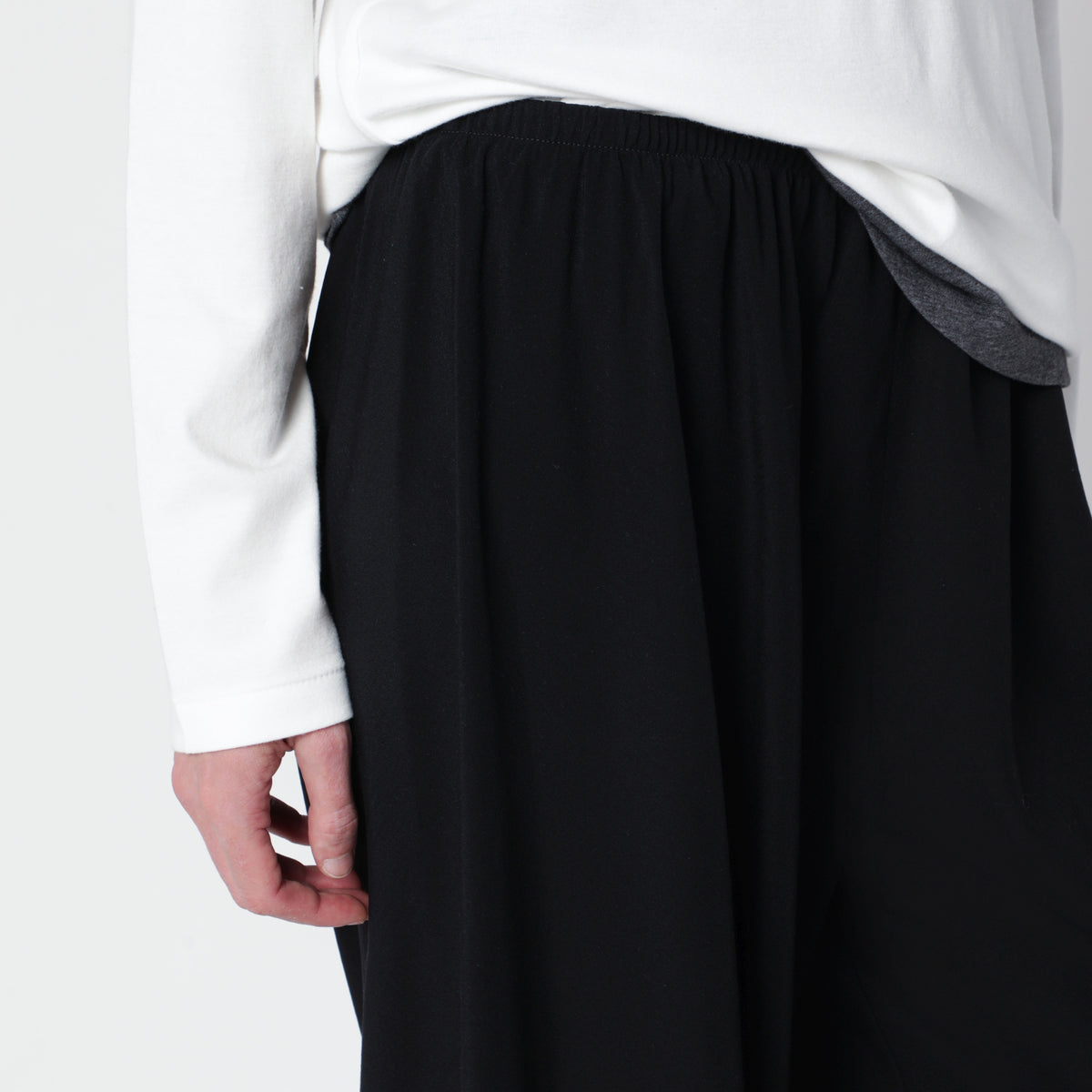 Pantaloni Gala neri in twill di lana