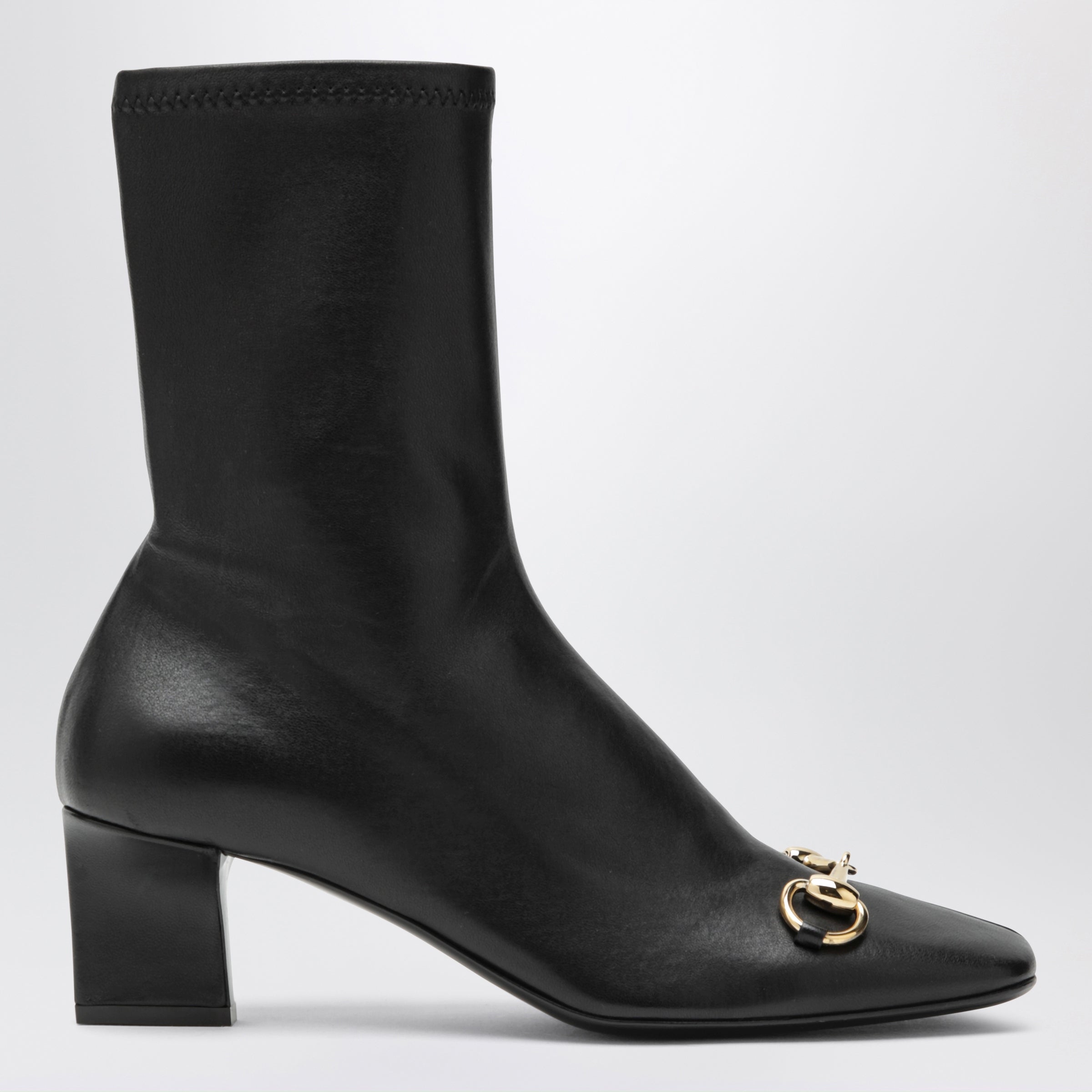 GUCCI Black Signora ankle boots with horsebit | TheDoubleF