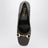 Brown patent leather ladies' pumps