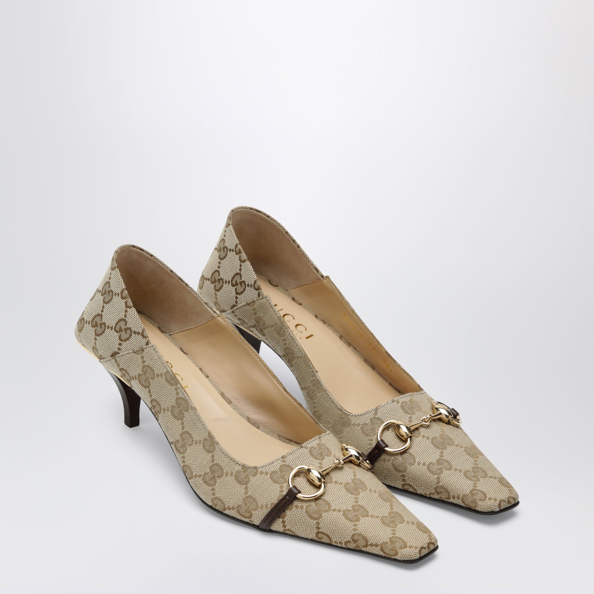 Damen-Pumps Vittoria aus Leder in Vintage Sand