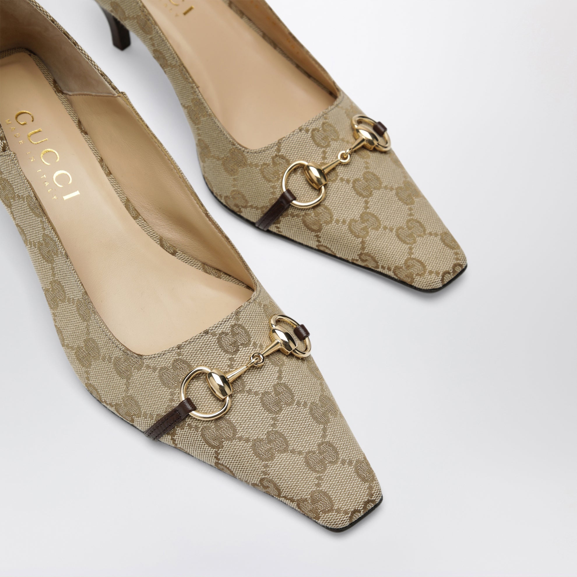 Damen-Pumps Vittoria aus Leder in Vintage Sand