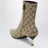 Stivaletto Bombshell in tessuto GG color sabbia/marrone scuro