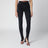 Pantalone skinny in denim di cotone délavé nero
