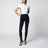 Pantalone skinny in denim di cotone délavé nero