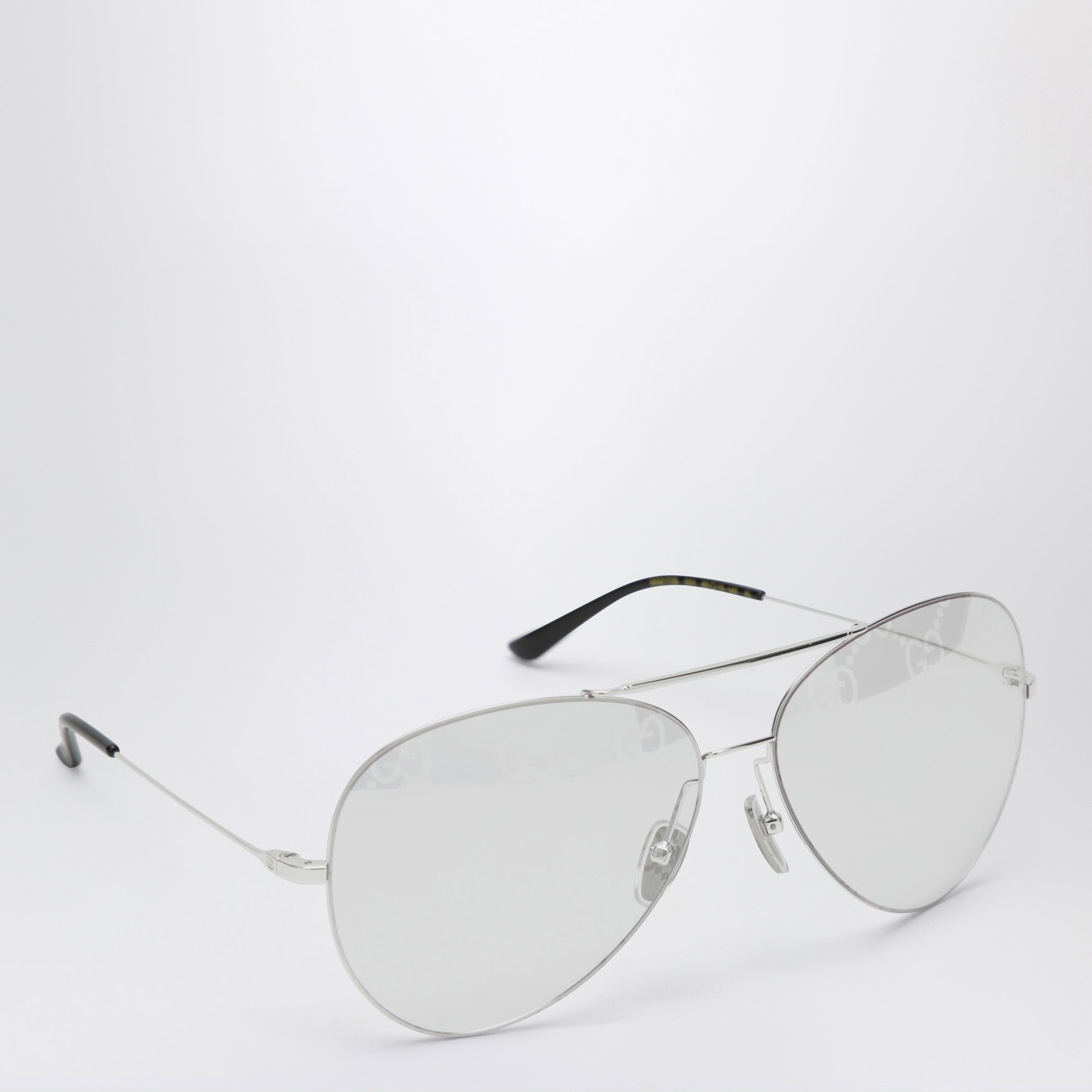 Silver pilot sunglasses