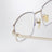 Gold-Tone Metal Frame Glasses