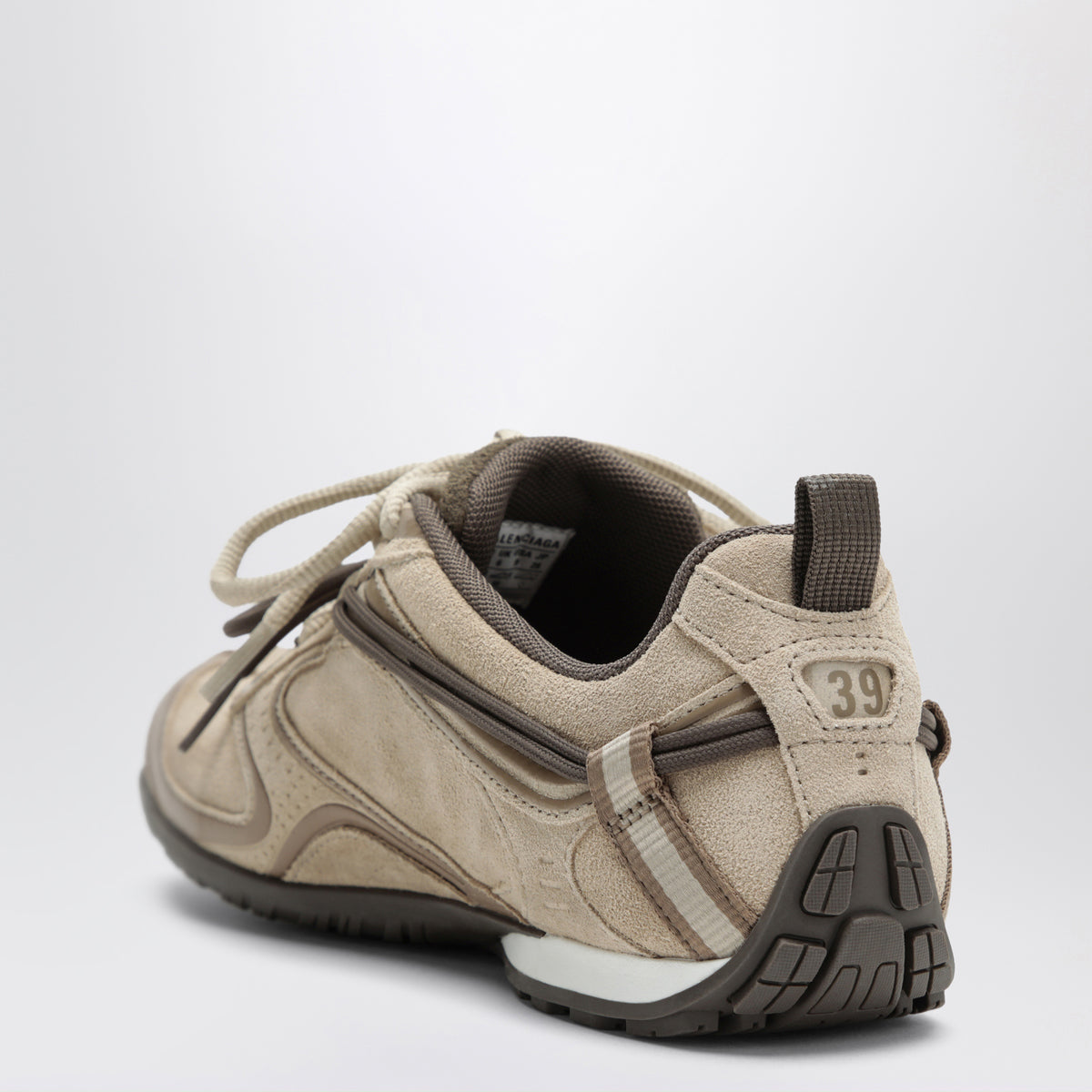 Radar Velvety beige und braune Ledersneaker