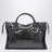 Le City Medium Tasche aus stahlgrauem Leder