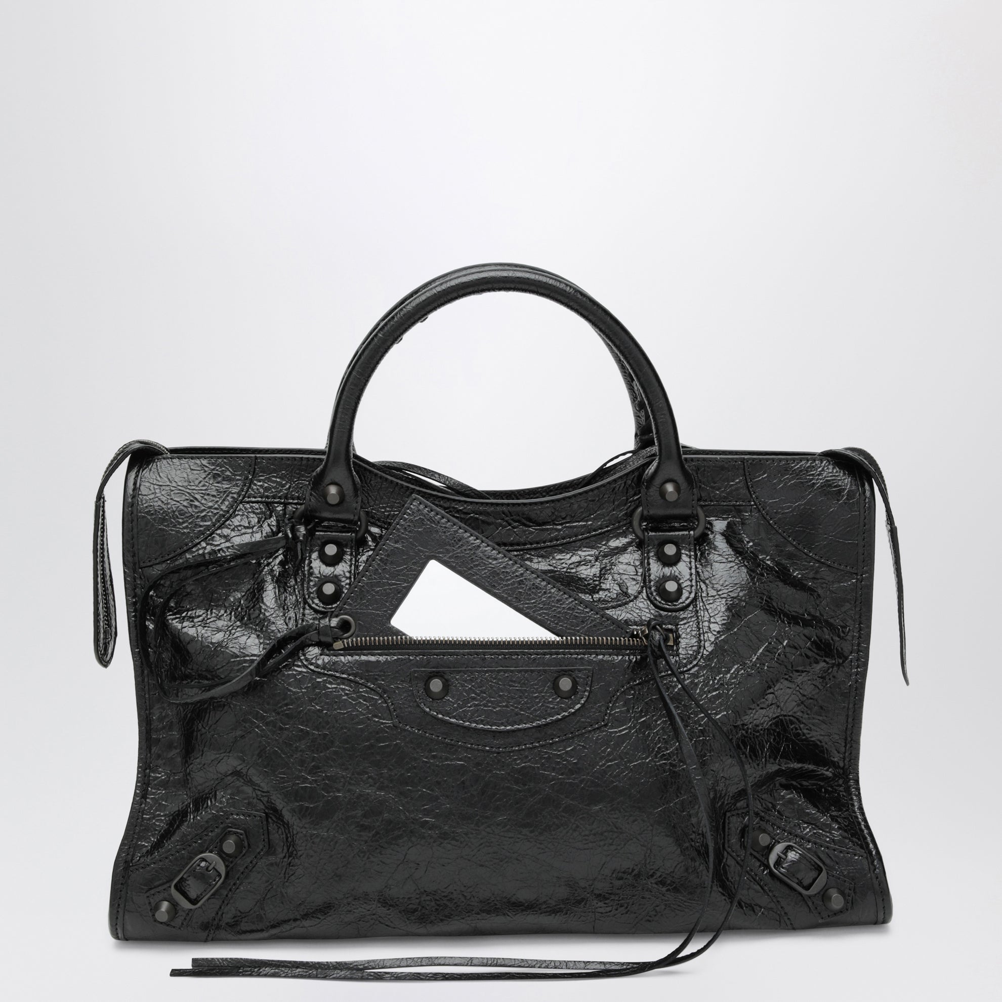 Borsa a mano Le City media in pelle nera