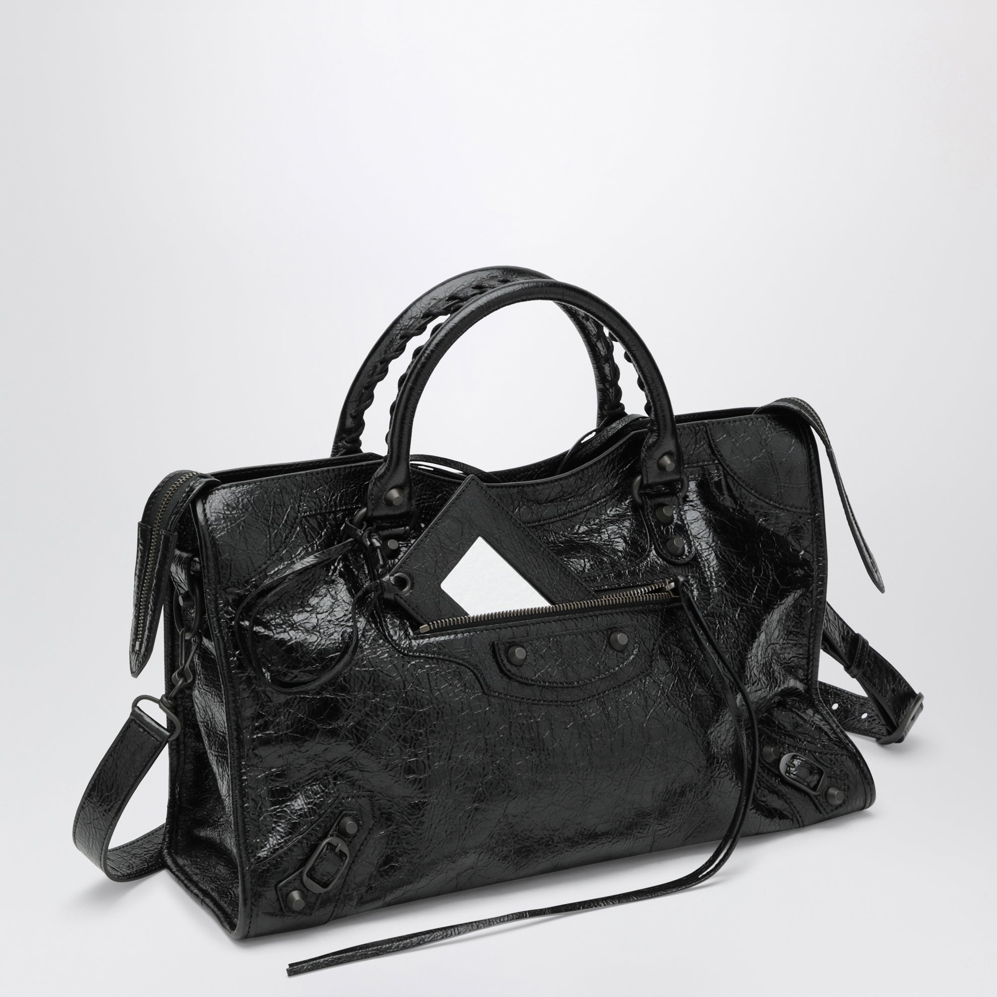 Borsa a mano Le City media in pelle nera