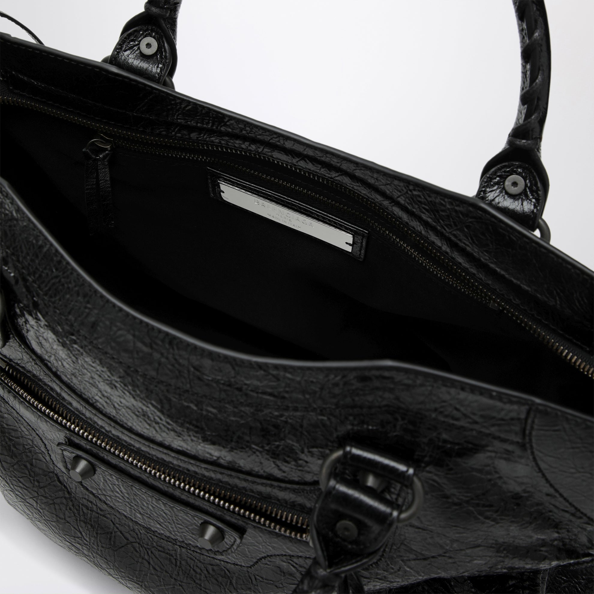 Borsa a mano Le City media in pelle nera