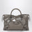Le City medium handbag in dark walnut leather