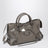 Le City medium handbag in dark walnut leather