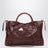 Sac à main Le City moyen en cuir couleur merlot