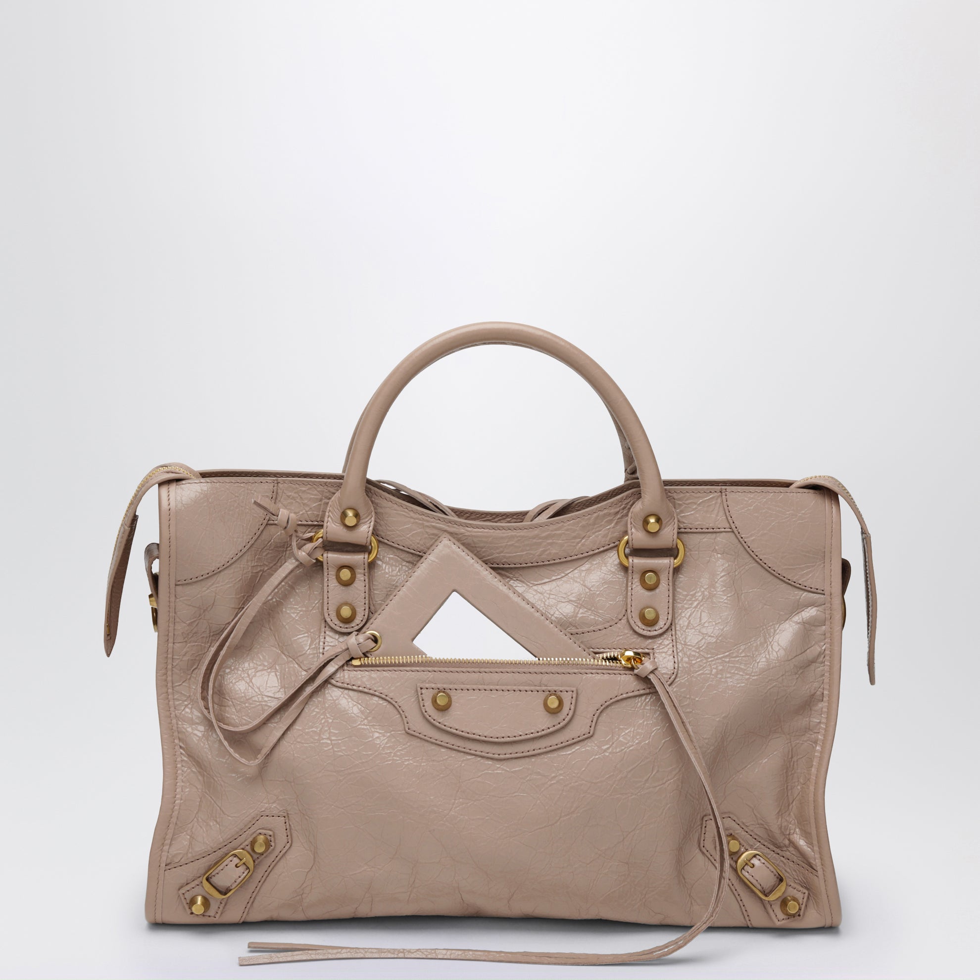 Le City medium handbag in Blush leather