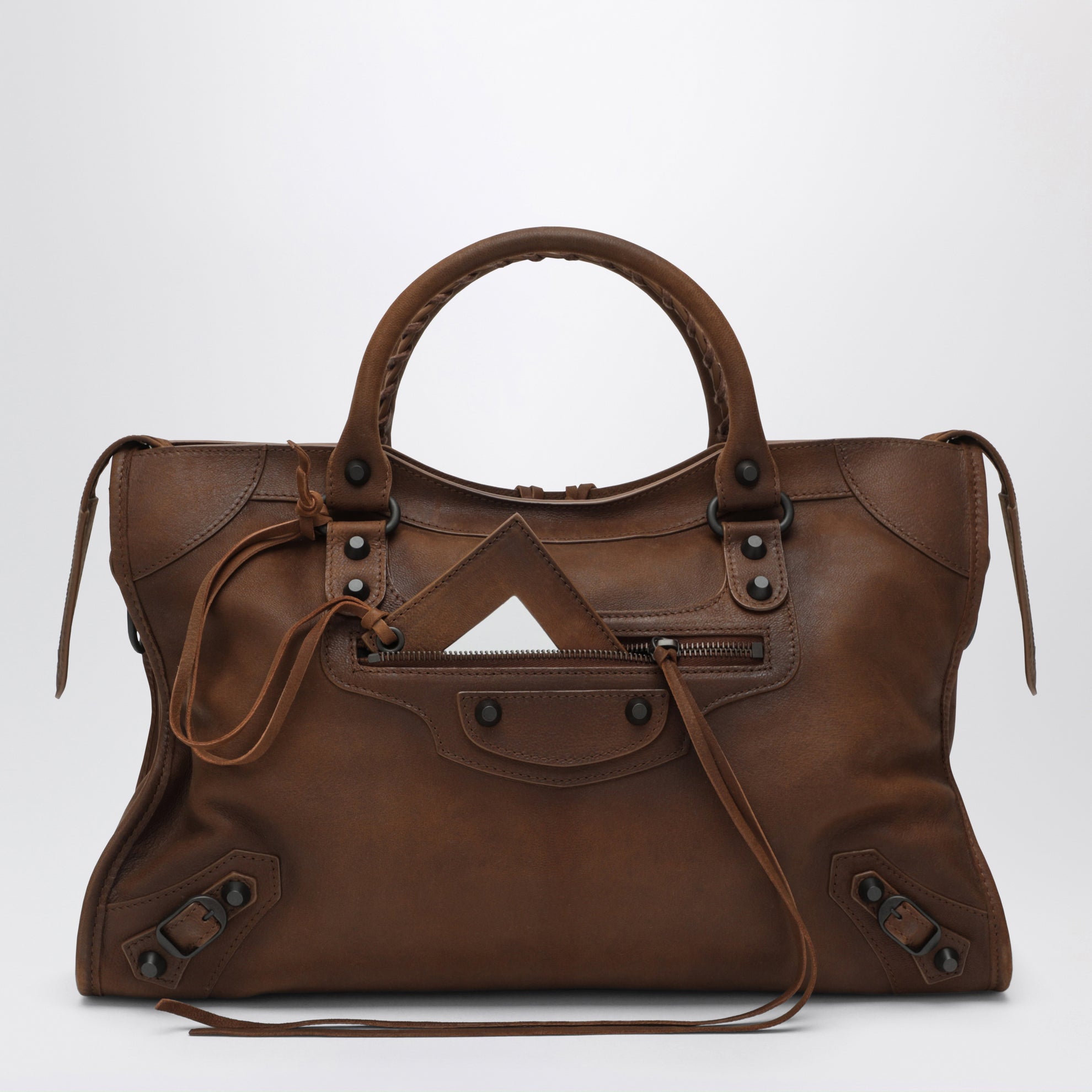 Le City Medium caramel leather bag