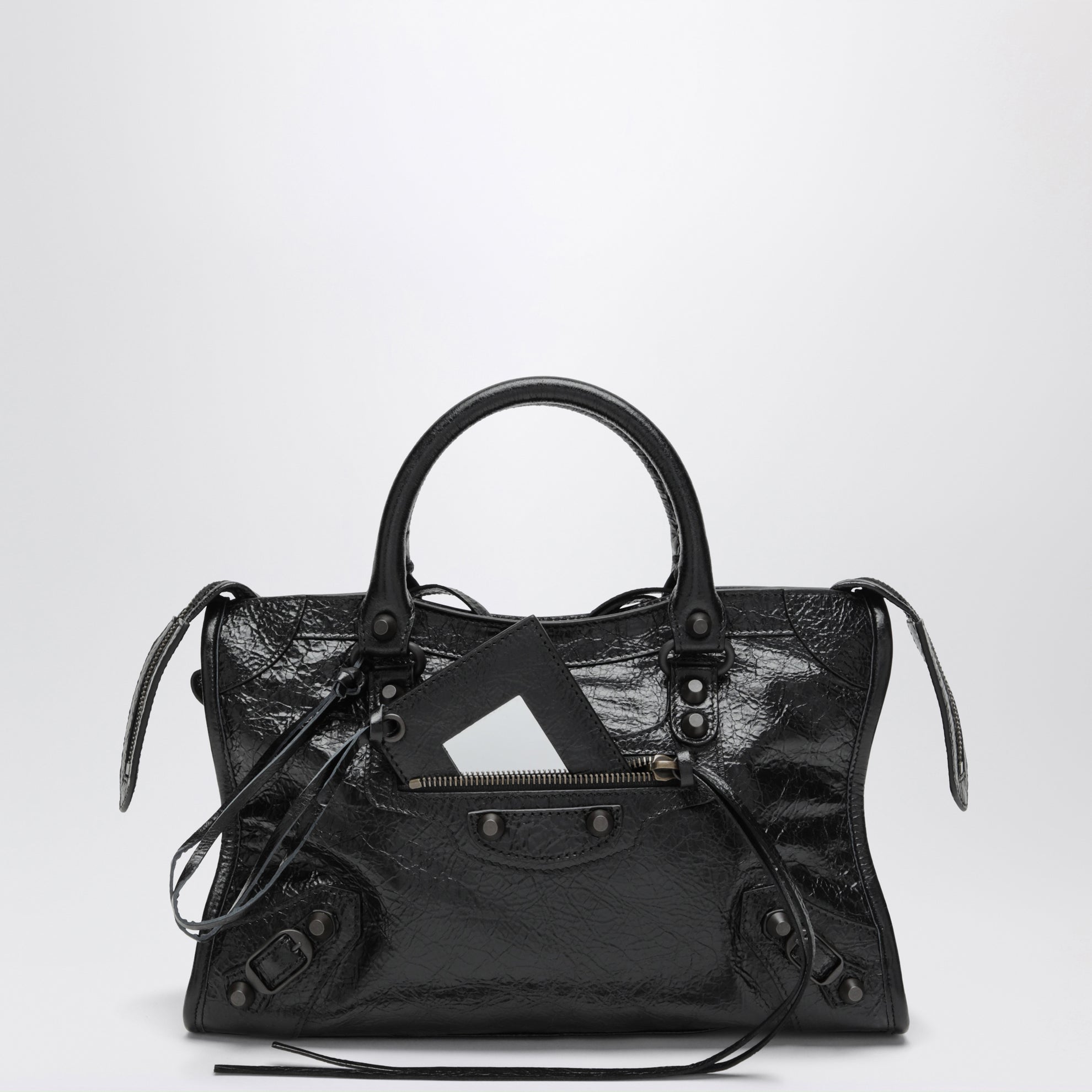 Borsa Le City piccola in pelle nera
